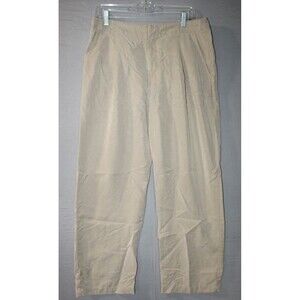 Gap Womens Softsuit Trousers Beige Size 10 Tencel & Nylon Blend Pants